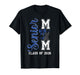 Blue Basketball Bow Senior Mom Class of 2026 Graduation T-Shirt