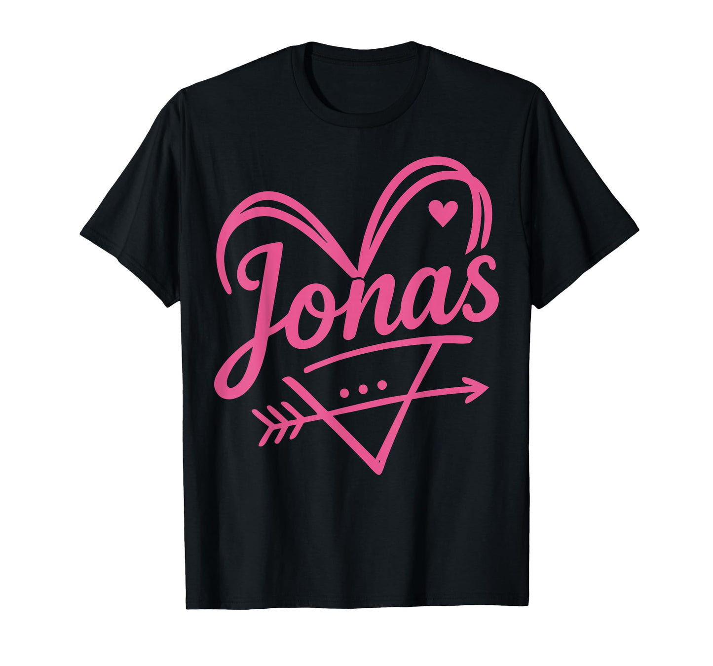 Vintage Jonas Name Heart Arrow Gift for Men Women Kid T-Shirt