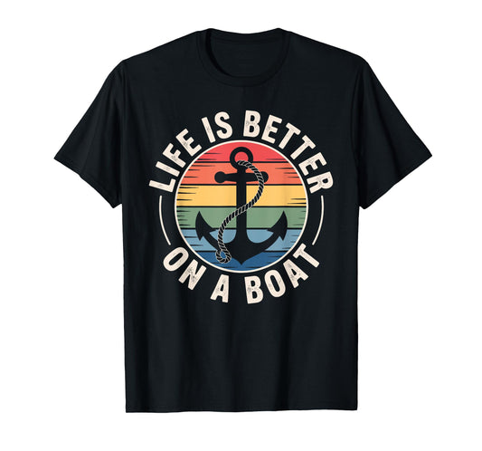 Boating Art for Men Women Boat Captain Boater Boat Lover T-Shirt
