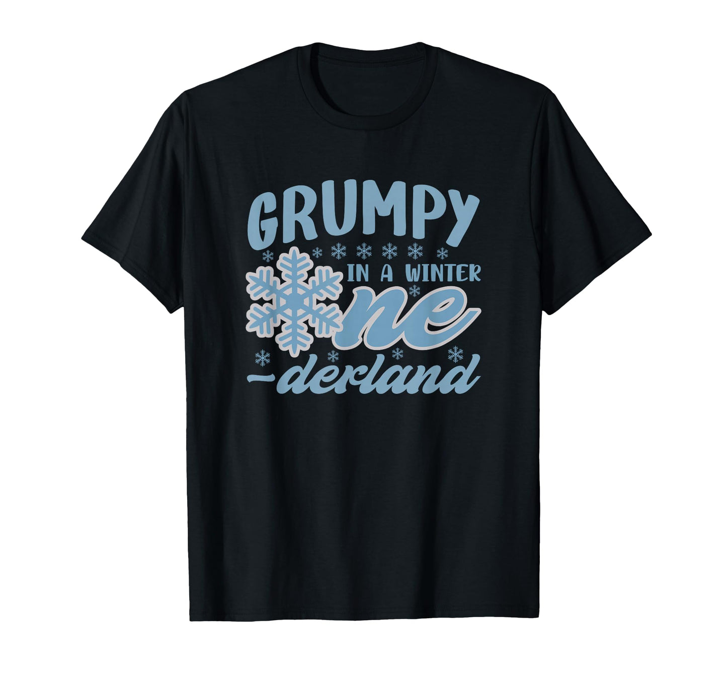 Grumpy in A Winter Onederland Bday Girl Sweet Snowflake T-Shirt