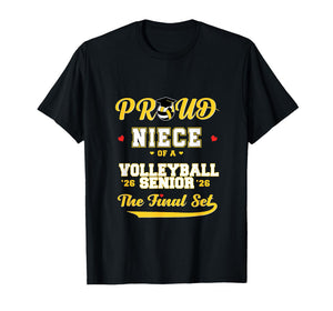 Cool Family '26 Graduation Volleyball Player Niece T-Shirt