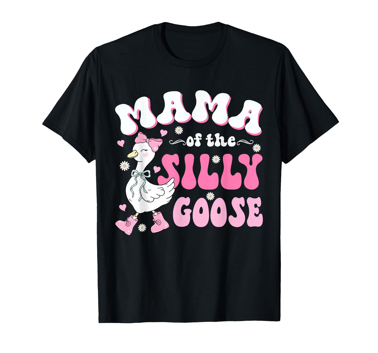 Mama of The Silly Goose First Birthday Party Family Matching T-Shirt
