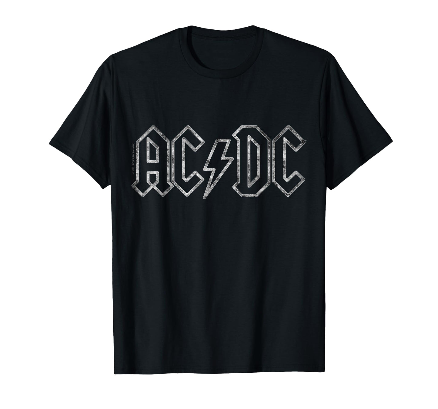 Official AC/DC Jagged Logo Black Classic Rock Band Music T-Shirt