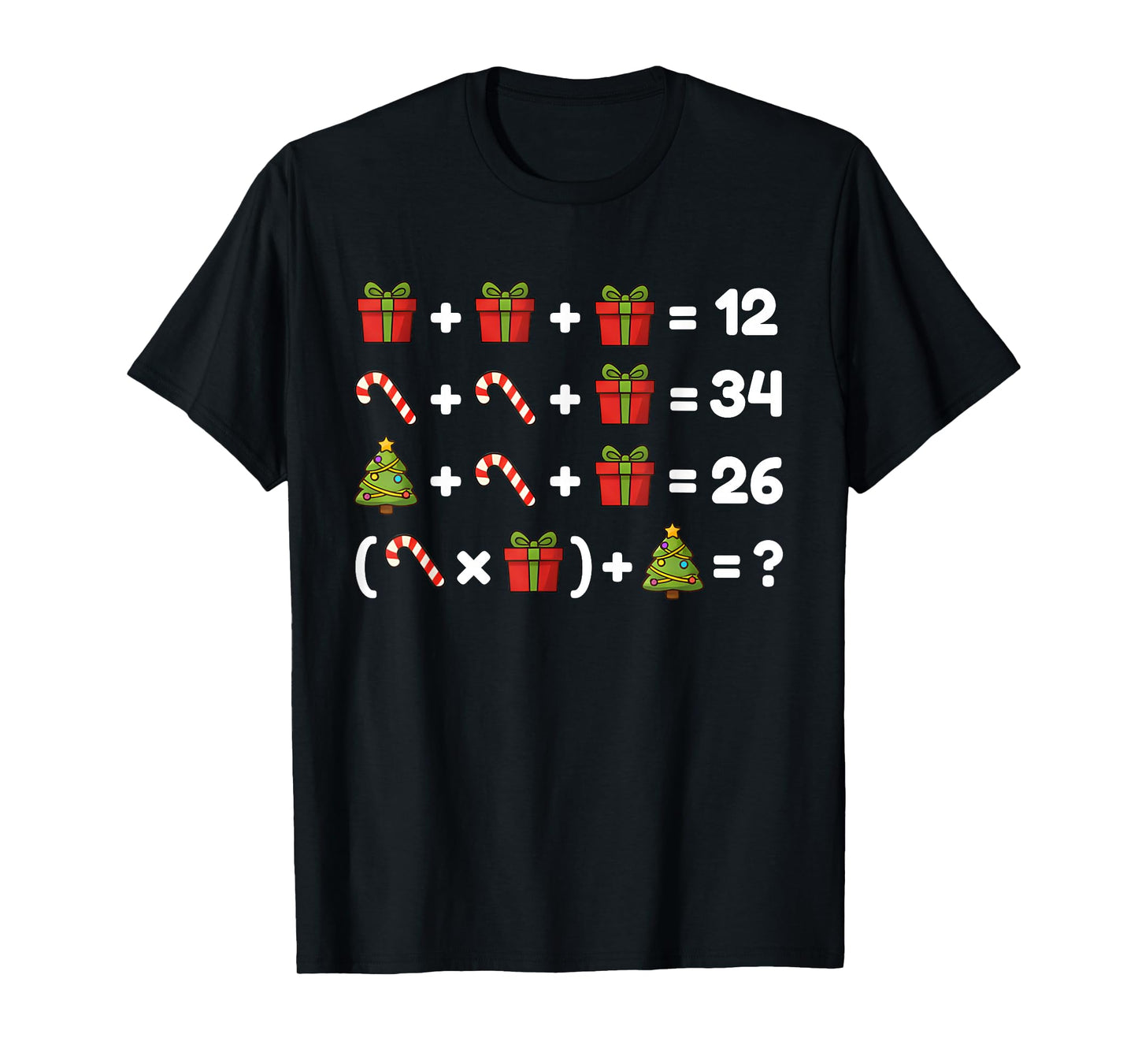 Order of Operations Quiz Christmas Math Teacher 67 School T-Shirt