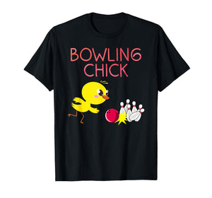 Funny Bowling Design for Girls Women Bowler Bowling Lover T-Shirt