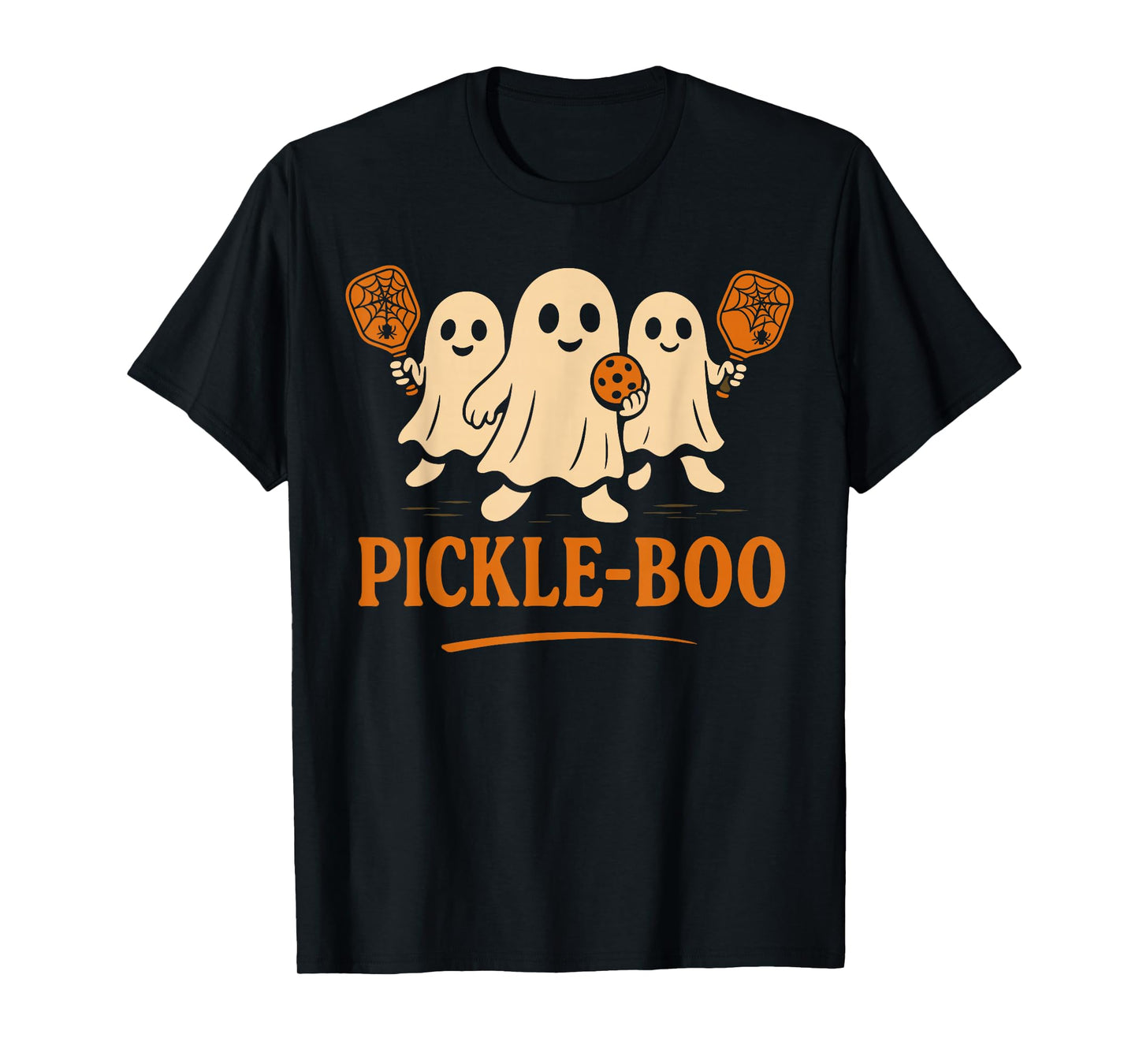 Pickleball Costume Adult Halloween, Kids Pickleball Ghost T-Shirt