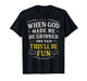 When God Made Me for Women Men Funny Sarcastic Humor Graphic T-Shirt