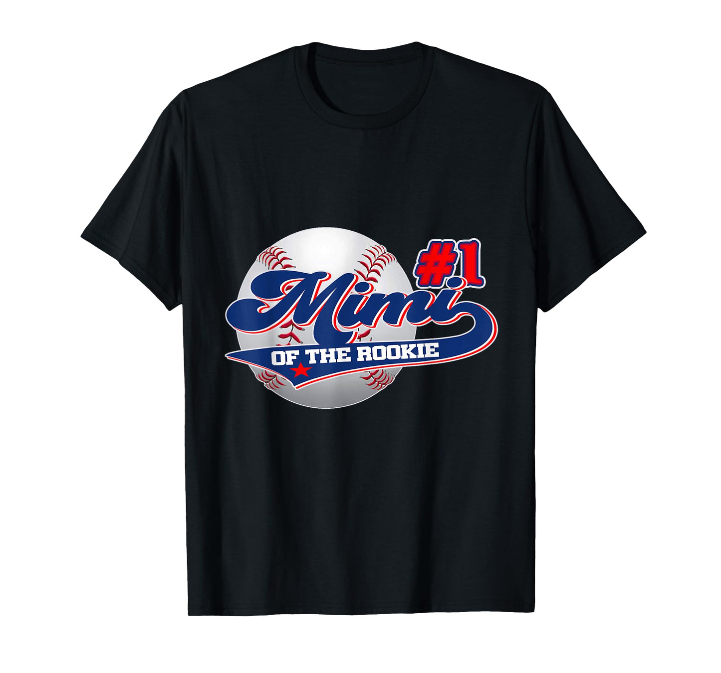 Mimi Rookie of Year 1st Birthday Baseball Theme Matching T-Shirt