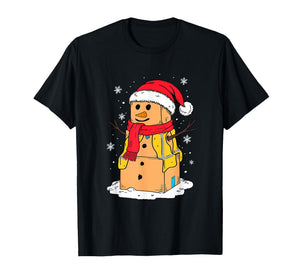 Christmas Coworker Swagazon Associate Cardboard Box Snowman T-Shirt
