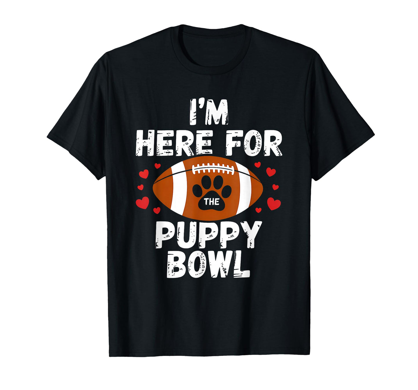 Funny Puppy Bowl Sunday Dog Fan American Football T-Shirt