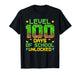 Level 100 Days of School Unlocked Pixel Video Games Boys T-Shirt