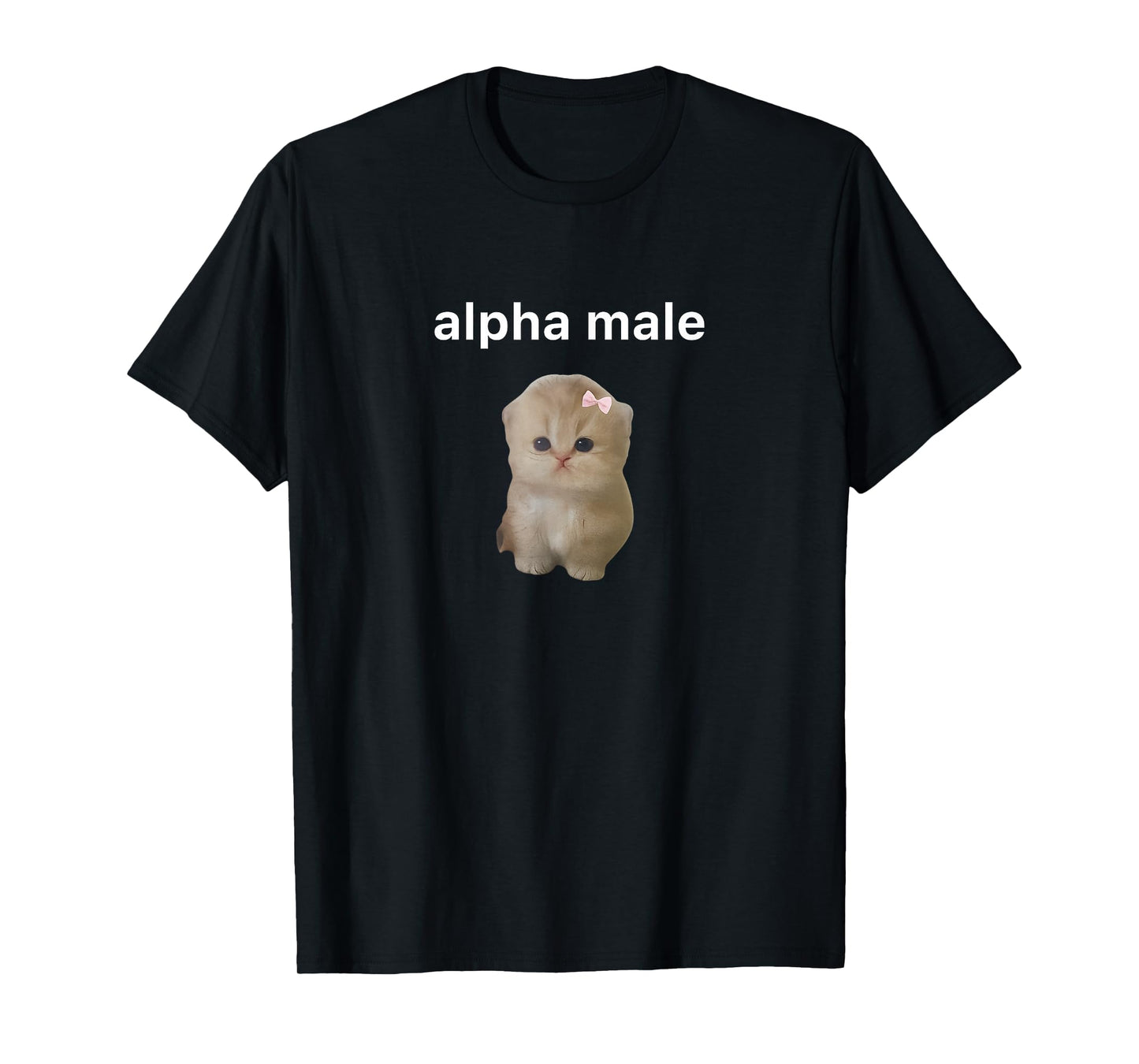 Alpha Male Kitten Ironic Cat Funny T-Shirt