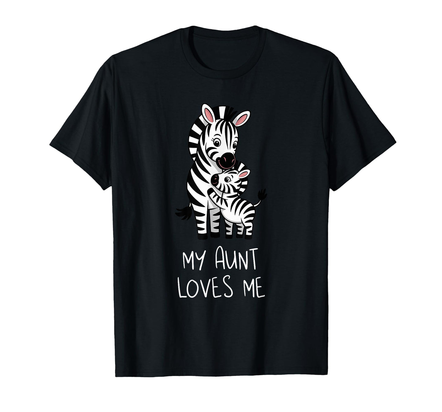 Cute Baby Zebra and Grandma My Aunt Loves Me T-Shirt