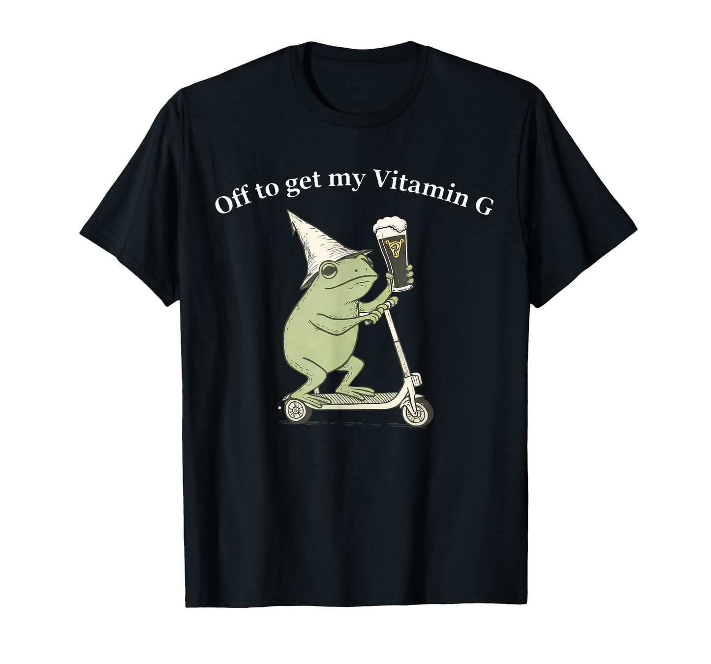 Funny St Patrick's Day Beer Frog Off to Get My Vitamin G T-Shirt