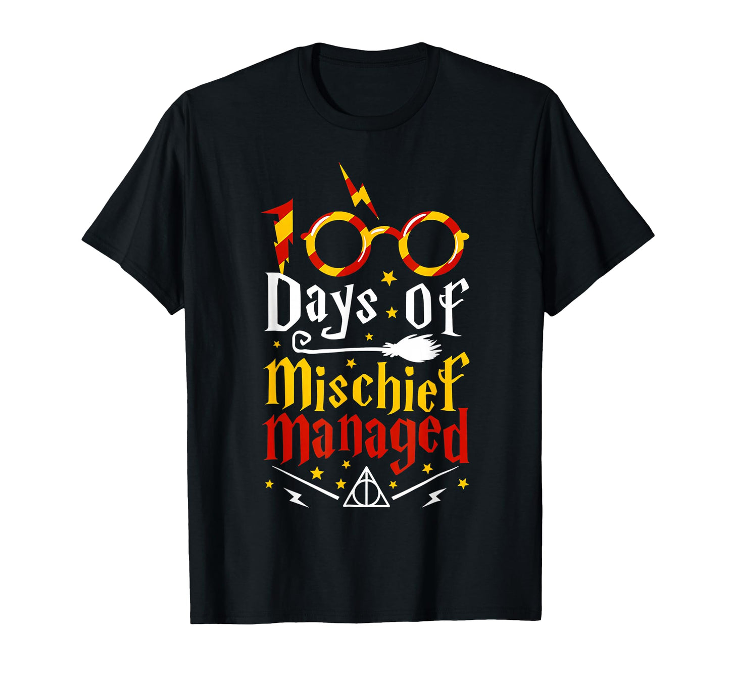 100 Days of Mischief Managed Shirt 100th Day of School Kids T-Shirt