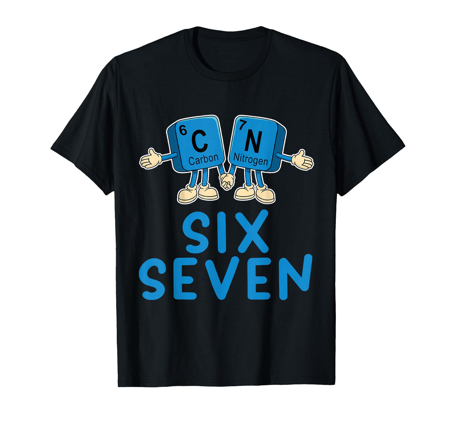 Fun 67 Meme Six Seven Funny Science Teacher Periodic Table T-Shirt