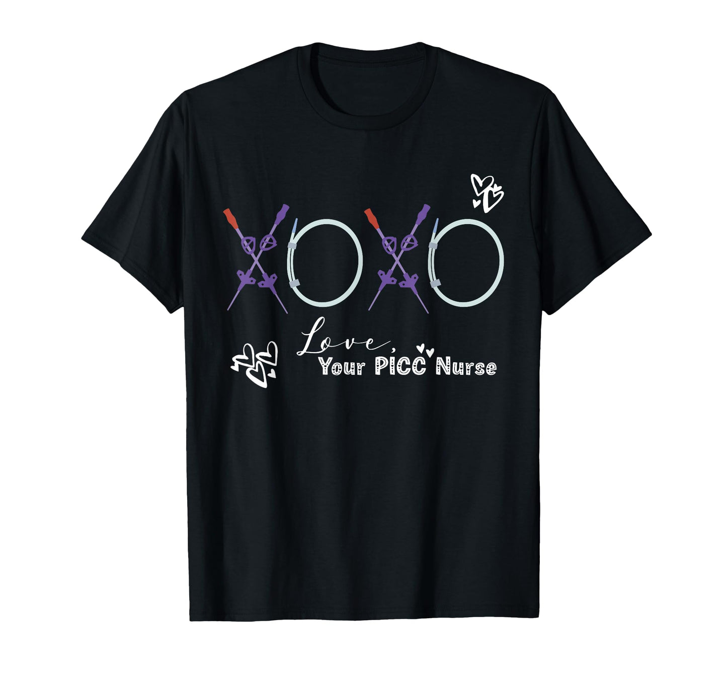XOXO from Your PICC Nurse Valentine Infusion Specialists VAT T-Shirt
