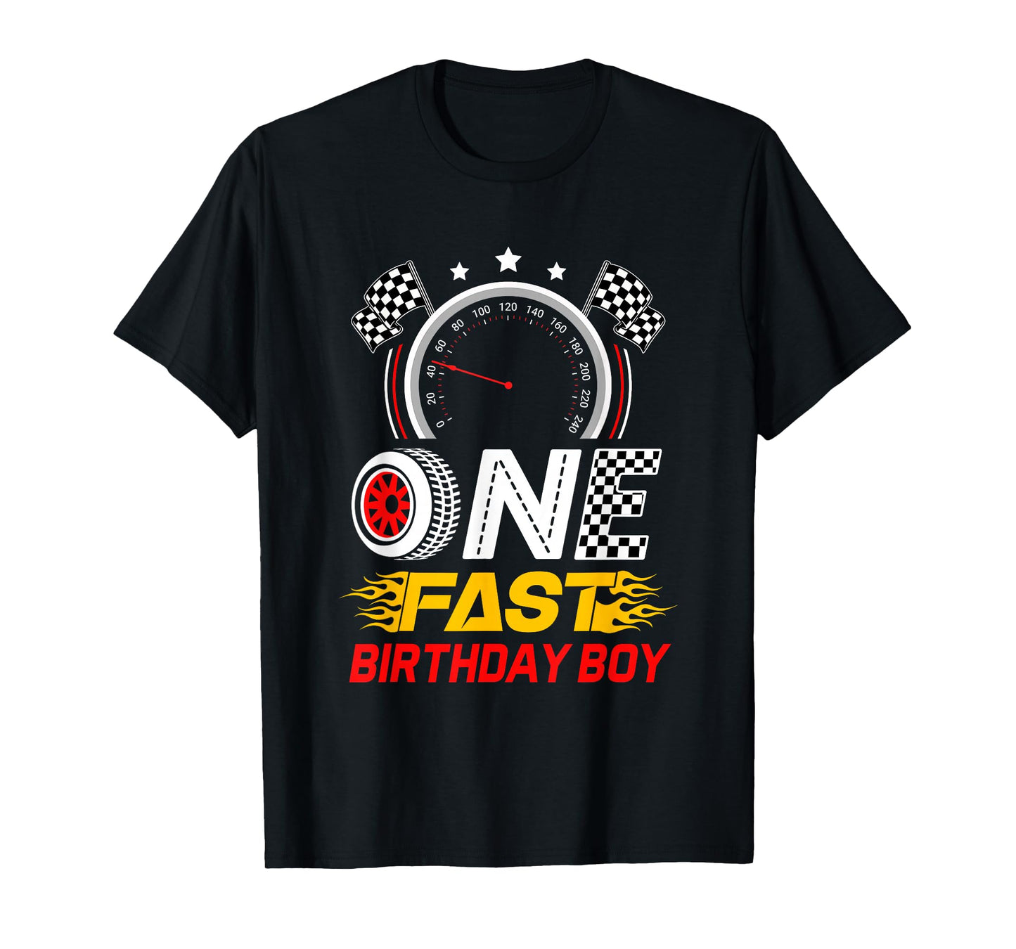1St Birthday Racer One Fast Birthday Boy Race Car T-Shirt