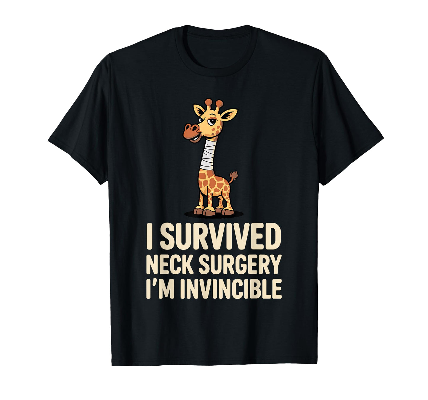 Funny Neck Surgery Art for Men Women Injury Neck Surgery T-Shirt