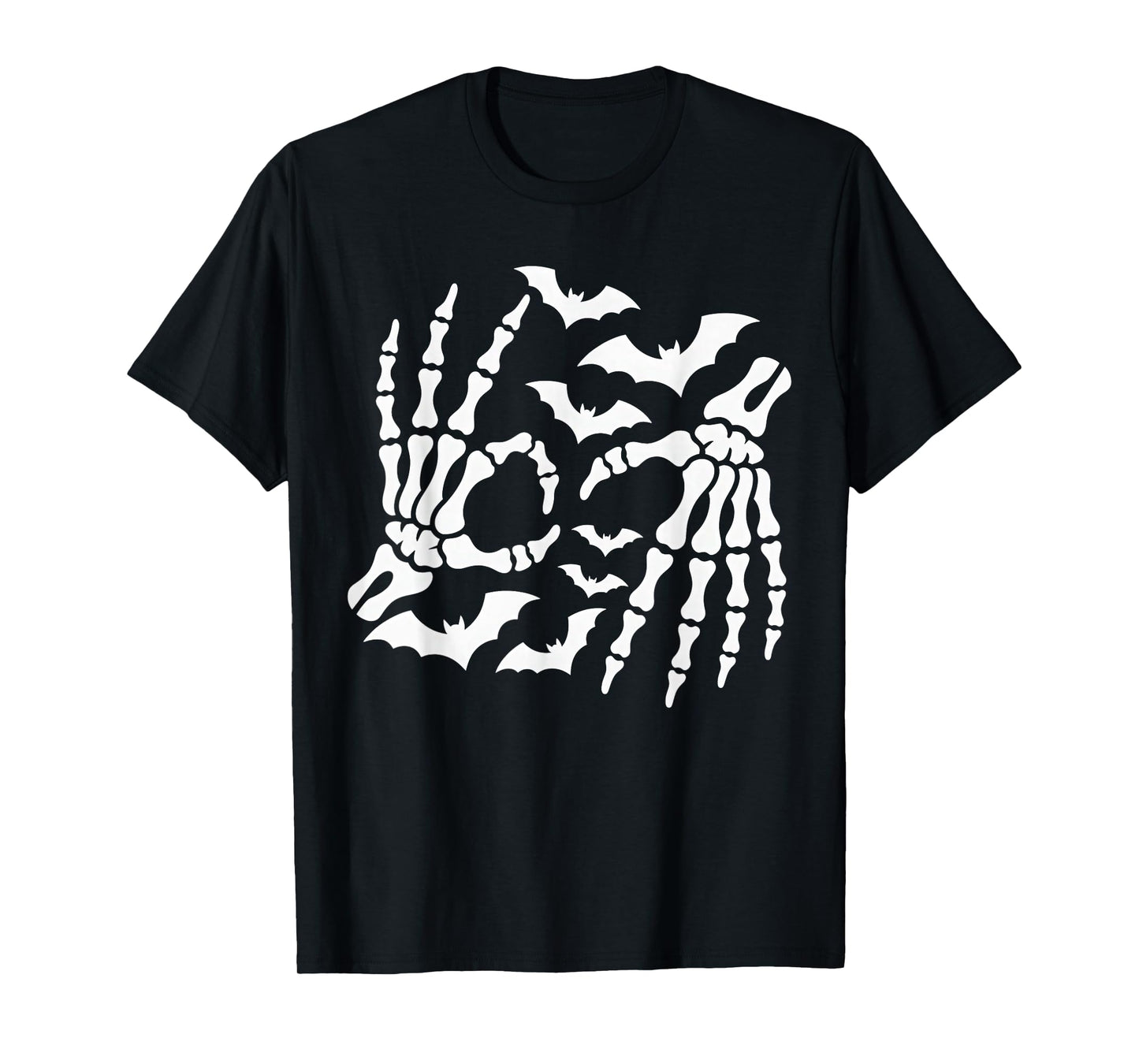 6 7 Halloween Skeleton Meme Hand Sign T-Shirt