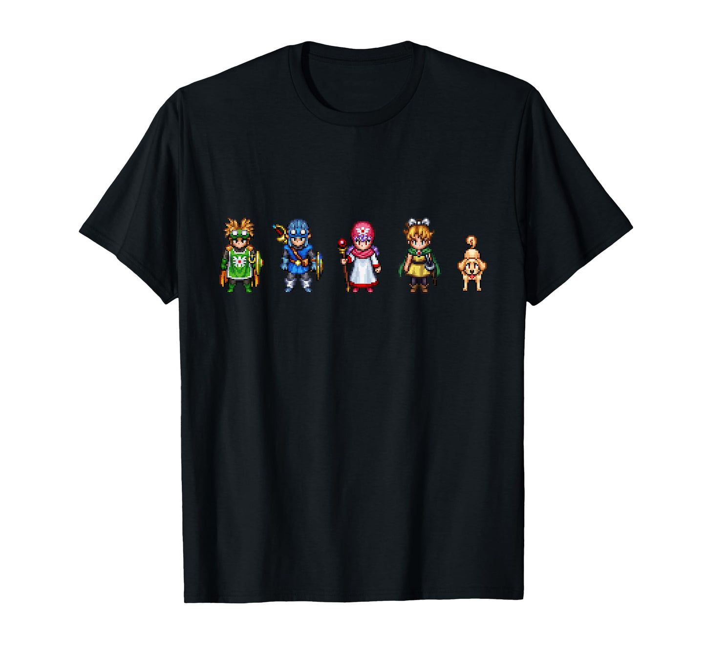 Dragon Quest I & II HD-2D Remake Pixel Heroes T-Shirt