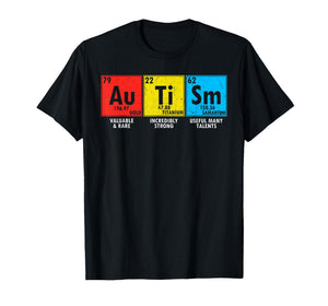Autism Awareness Elements Periodic Table Men Women Kid T-Shirt