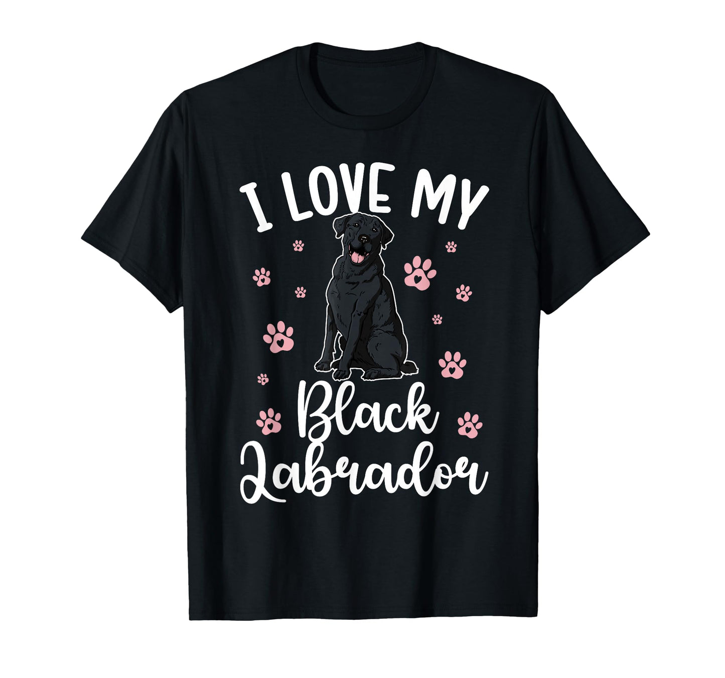 I Love My Black Labrador Owner Black Lab Lover T-Shirt