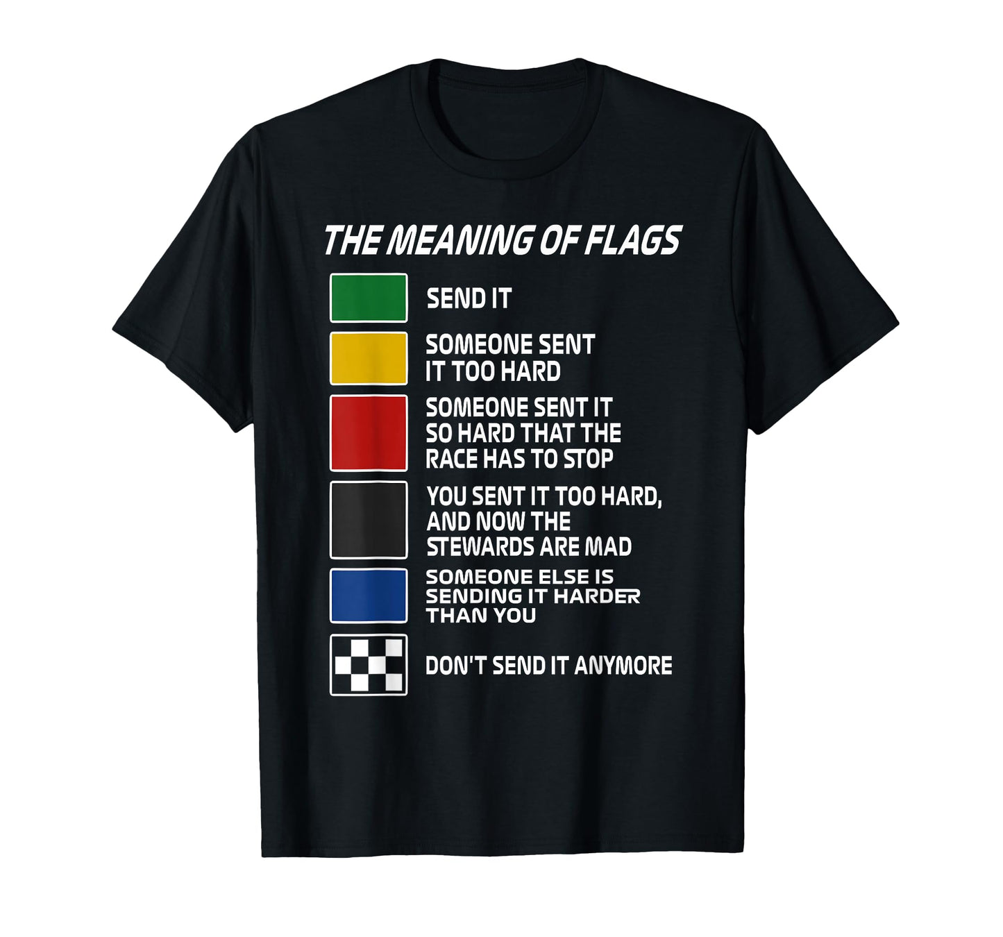 Vintage The Meaning of Racing Flags Motorsport Racing Day T-Shirt