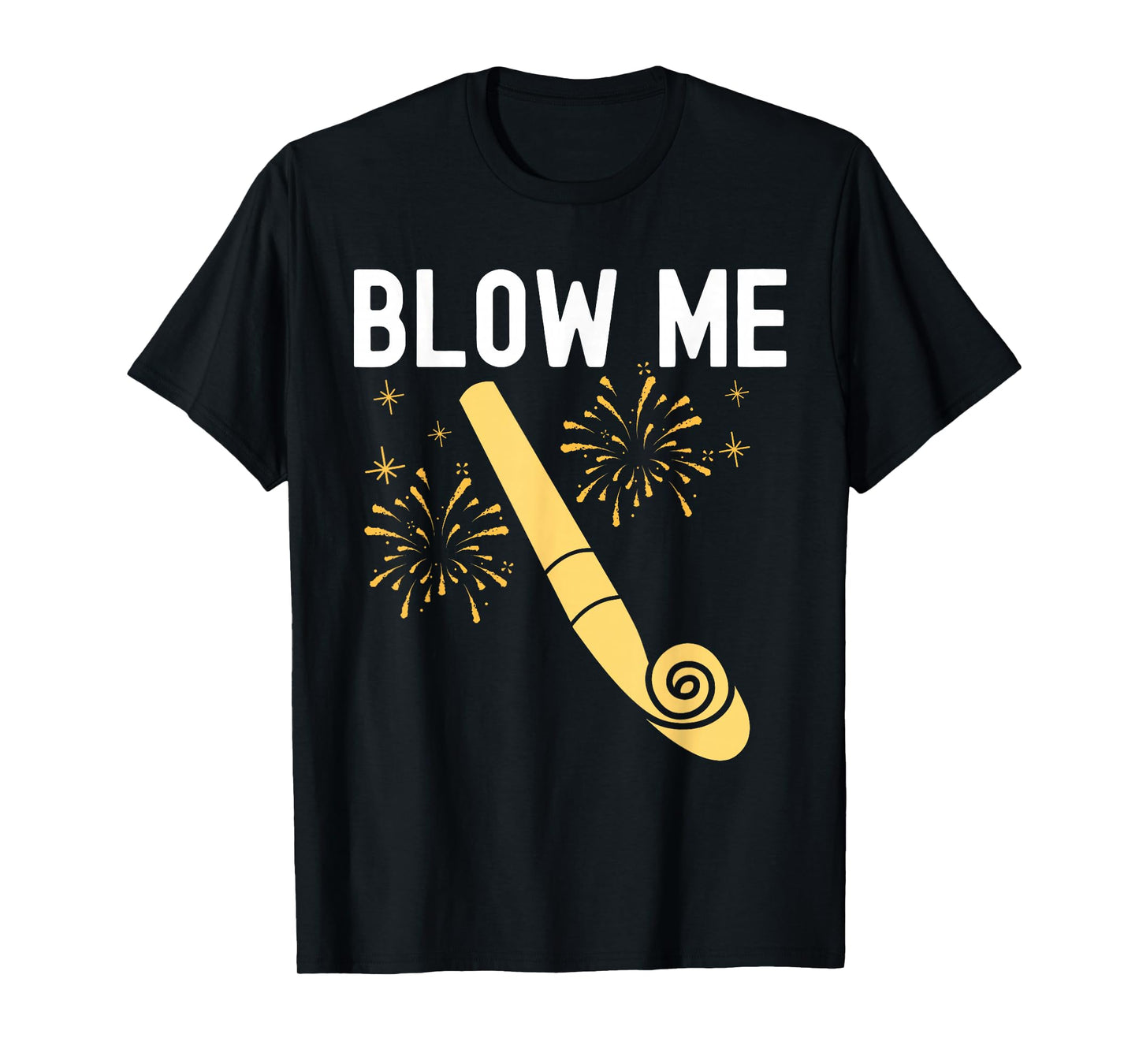 Funny Blow Me Kiss Me Happy New Year Couple Matching T-Shirt