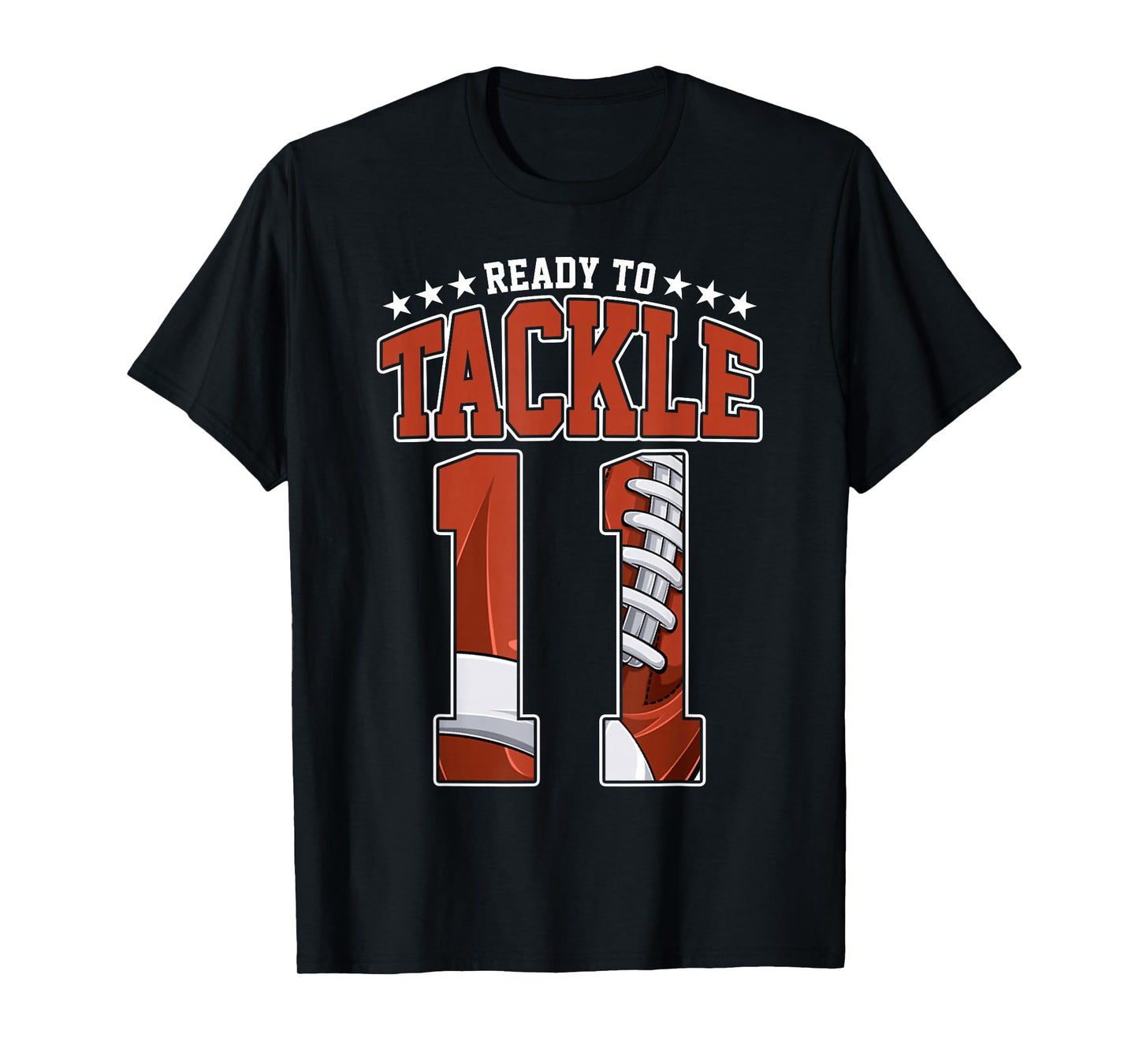 Ready to Tackle 11th Birthday Football Lover 11 Years Old Bo T-Shirt