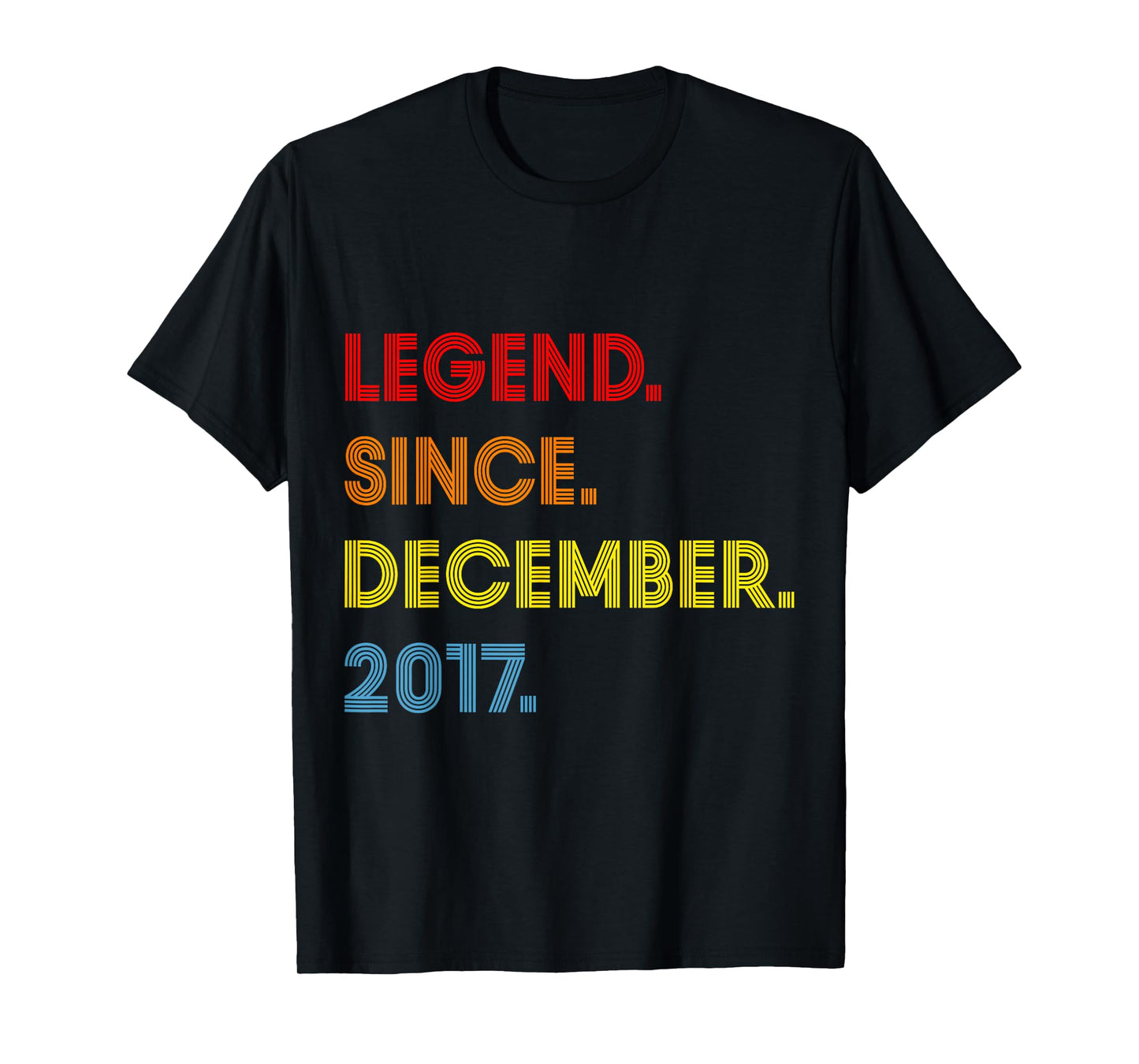 8 Year Old Legend Since December 2017 8th Birthday Boy T-Shirt