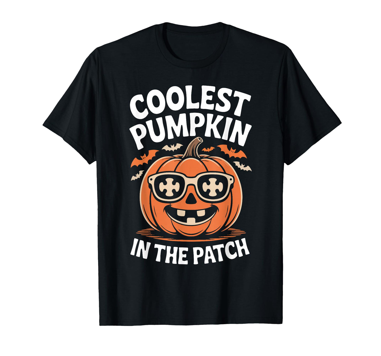 Coolest Pumpkin in Patch Halloween Costume Autism Kid T-Shirt