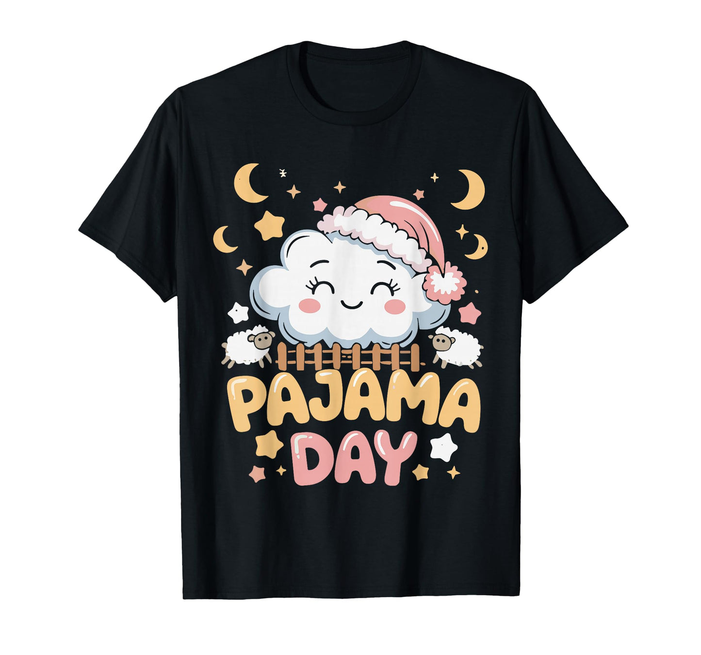 Teacher Pajama Day Shirt, Funny Cloud Sleepover School T-Shirt