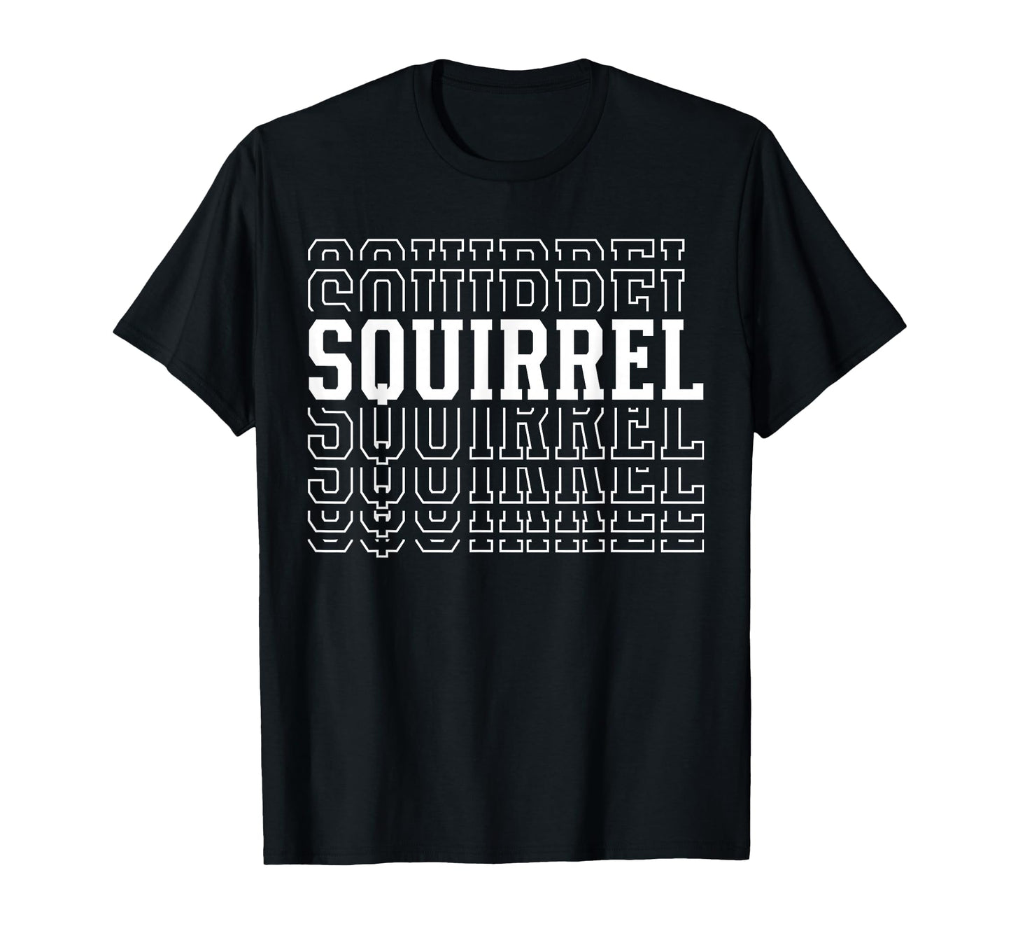 Squirrel Layered Text Costume Animal Lover T-Shirt