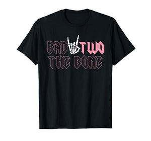 Bad Two The Bone Pink Birthday 2 Years Old Birthday T-Shirt
