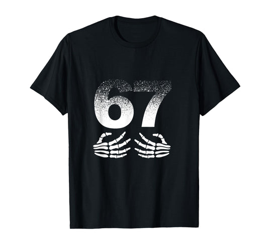 Cool Six Seven Gen Alpha Slang Popular Meme Trending 67 T-Shirt