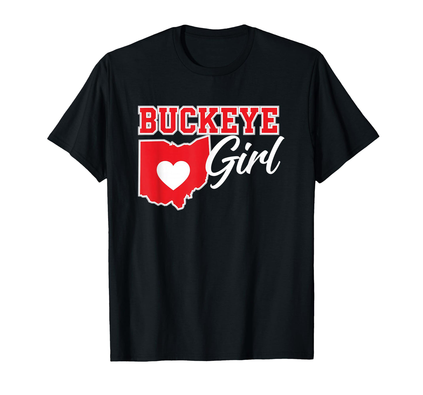 US Cities Buckeye Girl Ohio Home Heart State T-Shirt