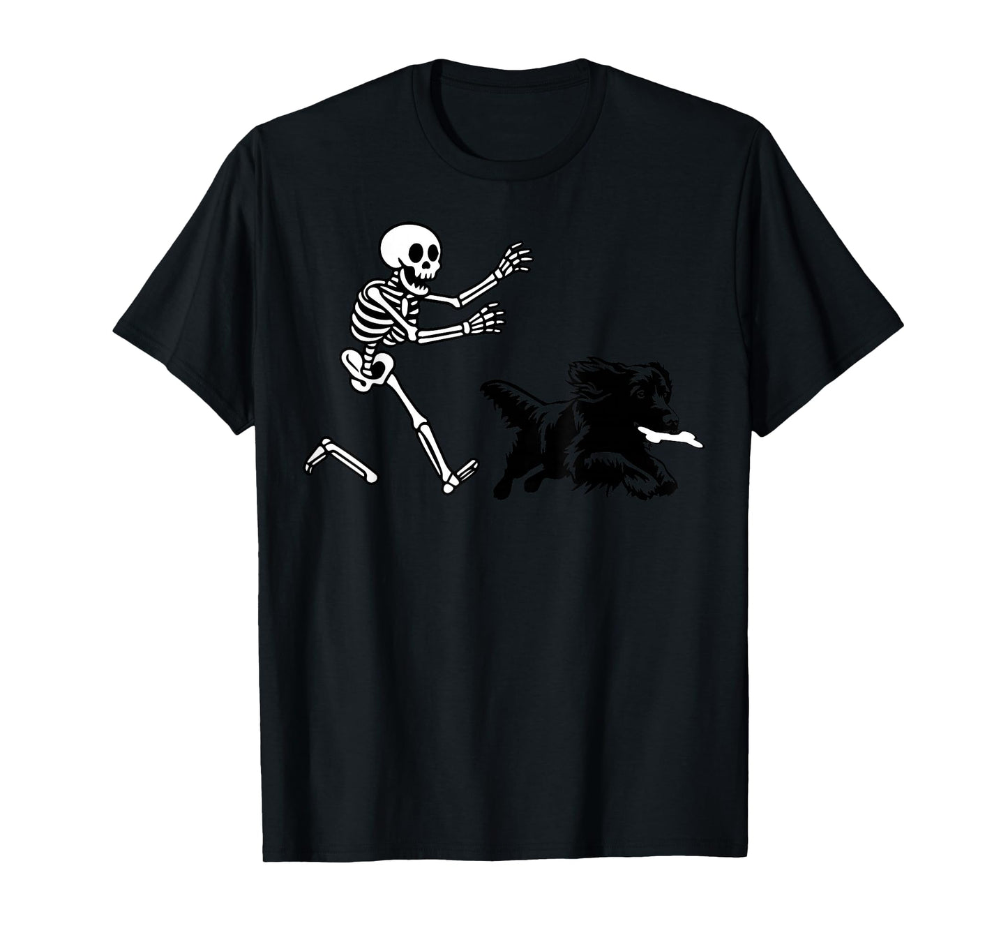 Funny Boykin Spaniel Running Skeleton Halloween T-Shirt