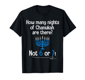 Hanukkah 67 Six Seven Meme Dreidel Jewish Menorah Chanukah T-Shirt