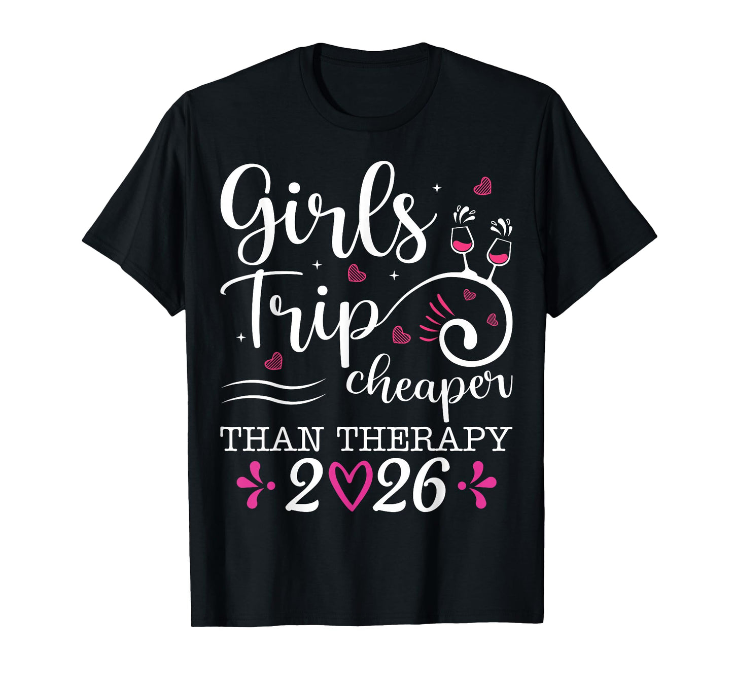 Girl's Trip 2026 Family Matching Weekend Vacay Lover Road T-Shirt