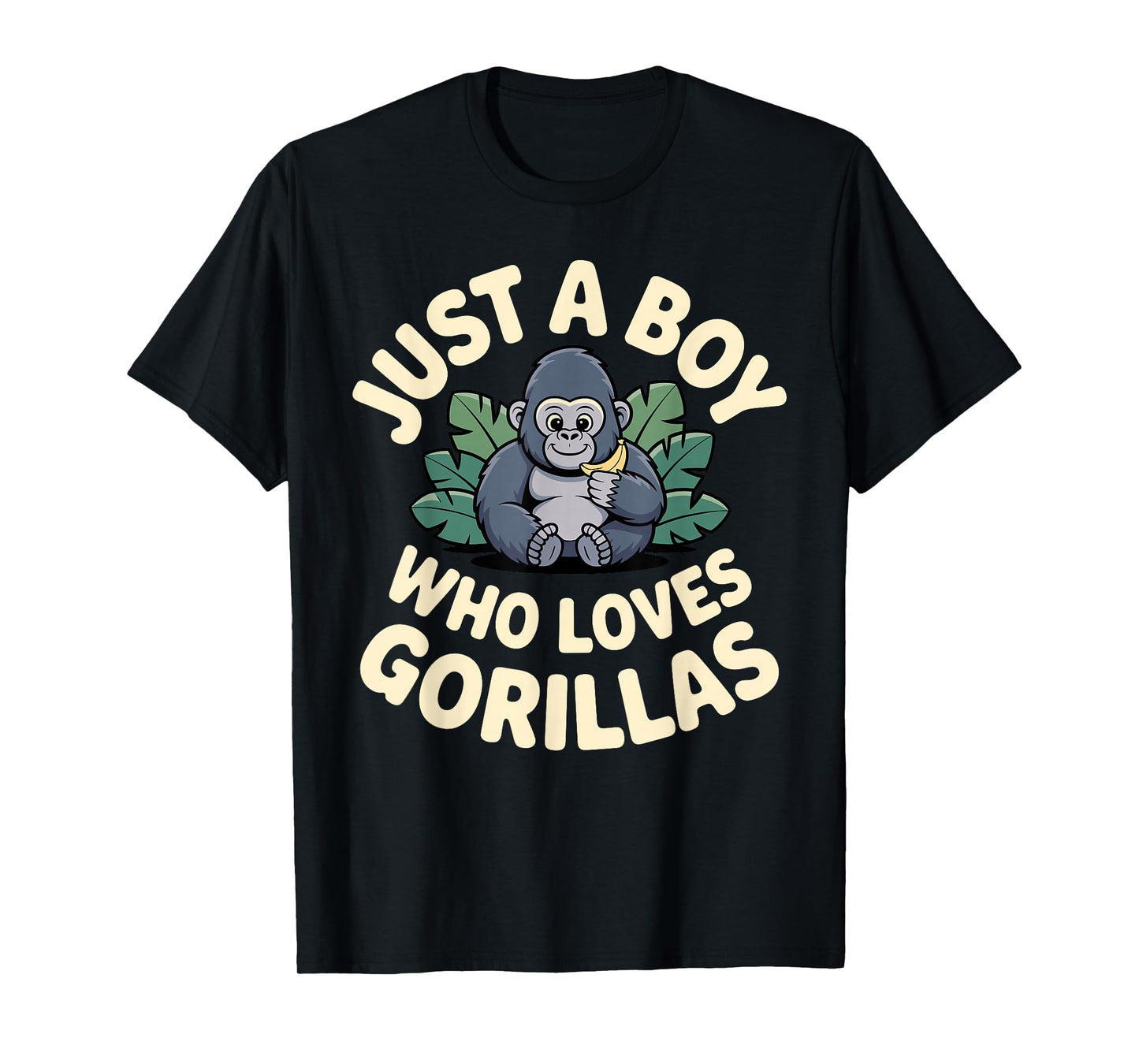 Gorilla Costume for Boys Men Kid Animal Lover Monkey Gorilla T-Shirt