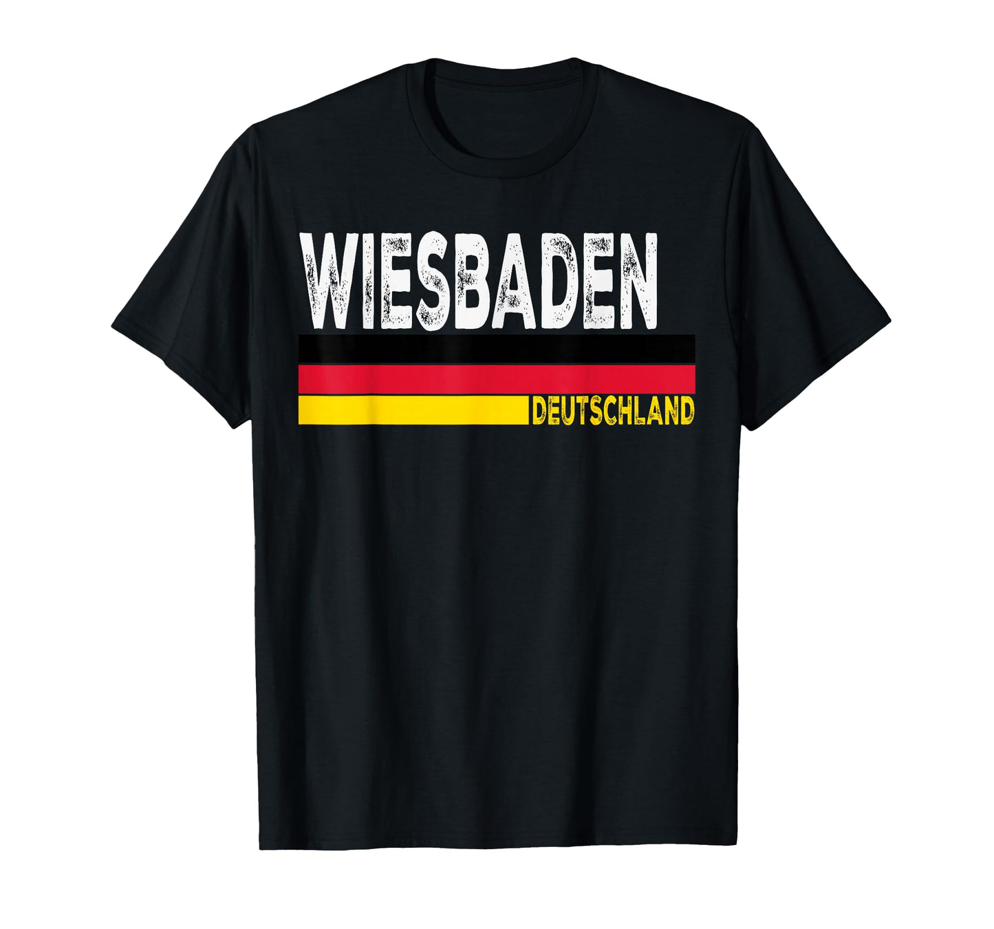 Wiesbaden Germany Retro Flag Vintage Travel Souvenir T-Shirt