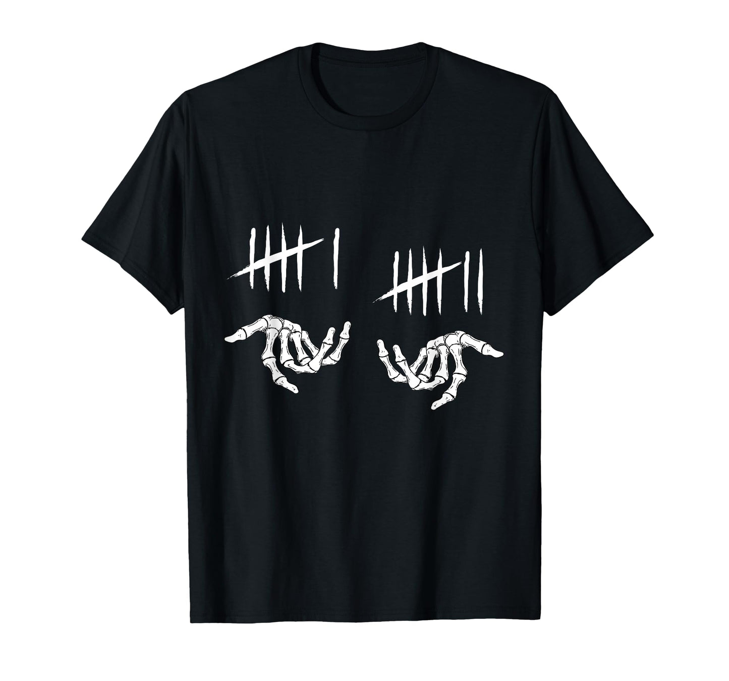 6 7 Six Seven Tally Marks Skeleton 67 T-Shirt