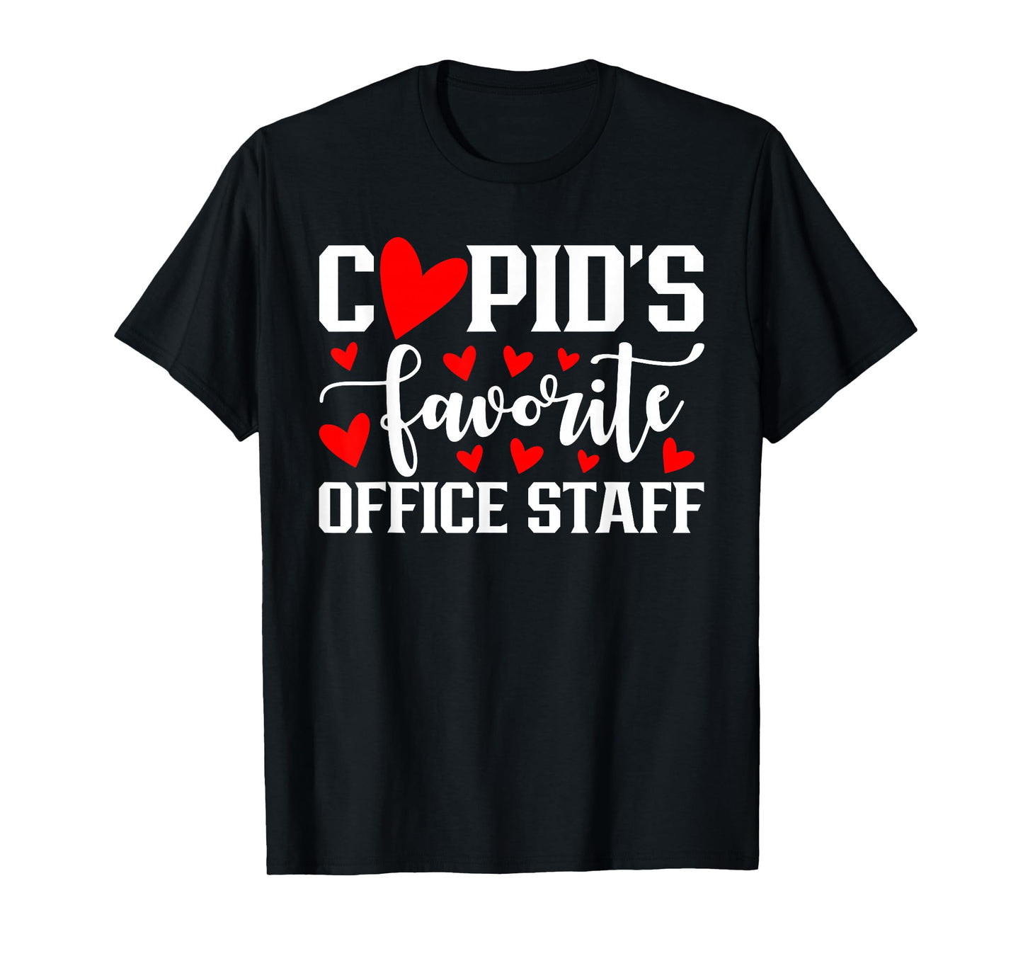 Cupid's Favorite Office Staff Cute Heart Valentine's Day T-Shirt