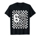 Kids Checkered I was 6 Now I'm 7 Birthday Seven Years Old Bday T-Shirt