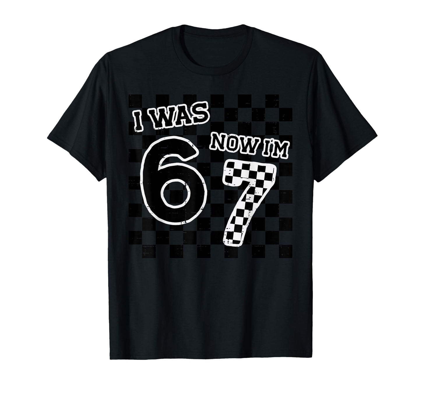 7th Birthday 6 7 was Six Now Seven Funny Meme Boy Youth Kids T-Shirt