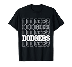 Dodgers Name Retro Vintage Apparel Gift Dodgers Lover T-Shirt