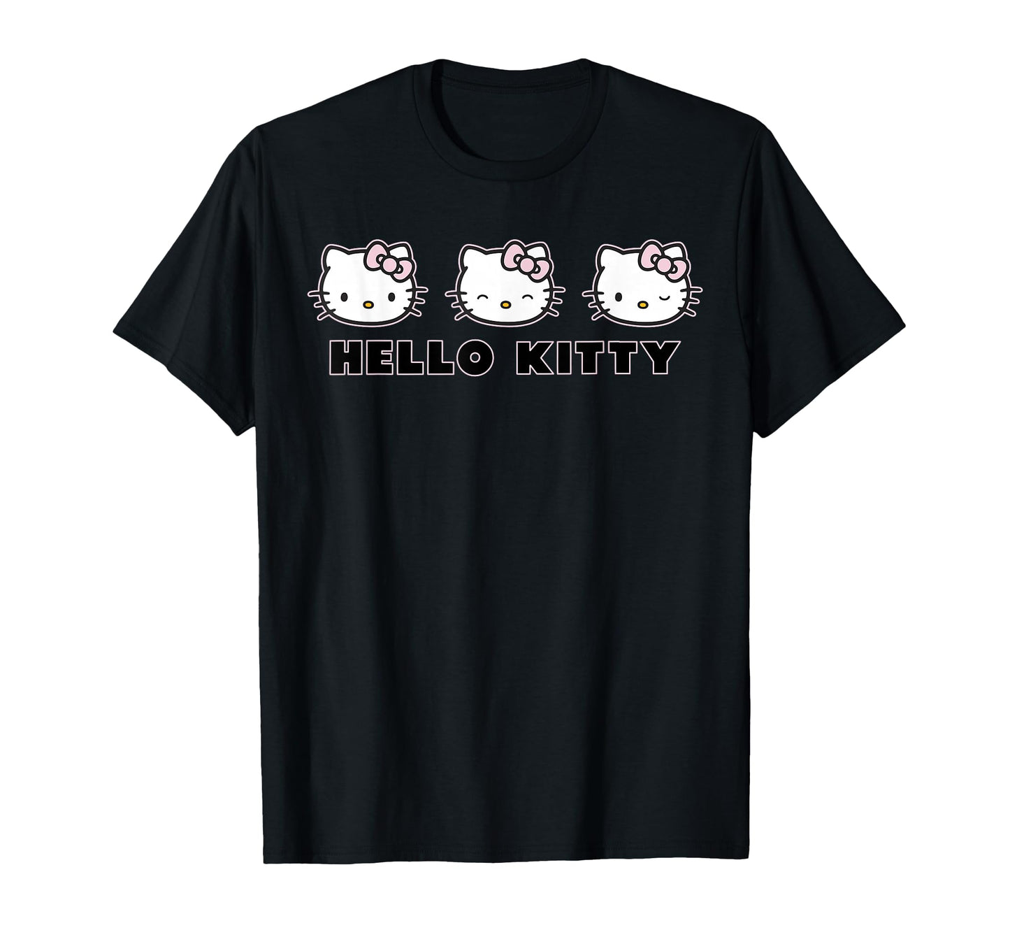 Hello Kitty Varied Expressions Cute Logo T-Shirt