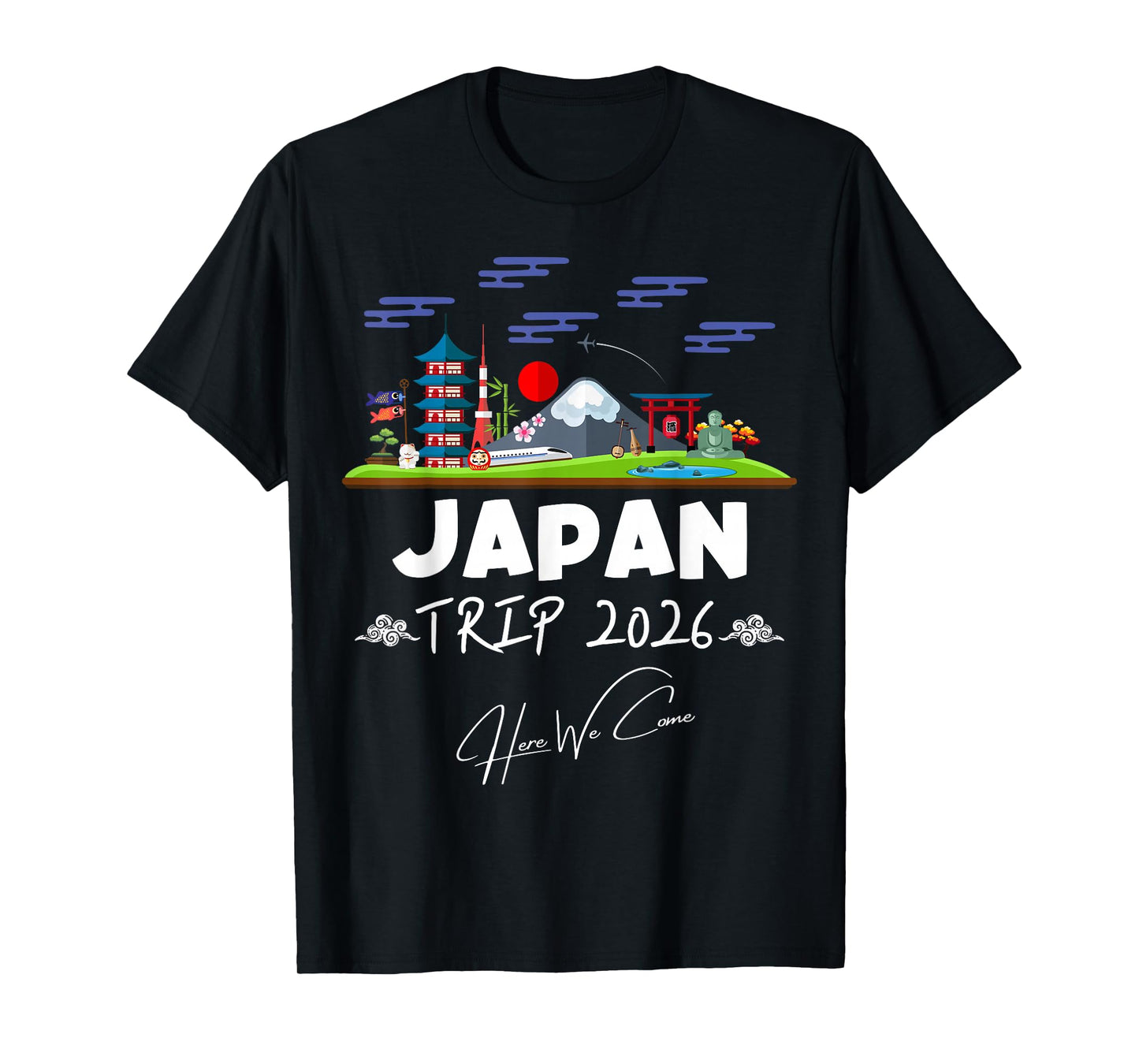 Japan Trip 2026 Here We Come Matching Team Travel Vacation T-Shirt