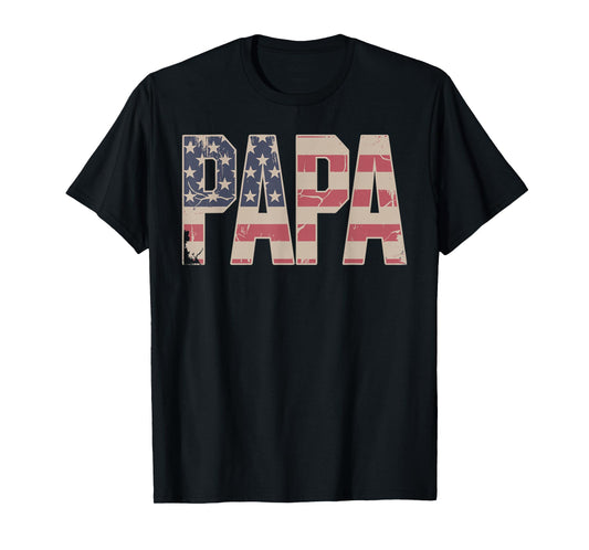 Funny Papa Art for Grandpa from Grandkids Father's Day Papa T-Shirt